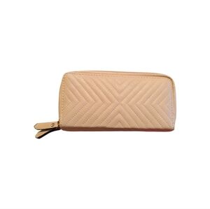 Elegant Tan Quilted Women's Wallet